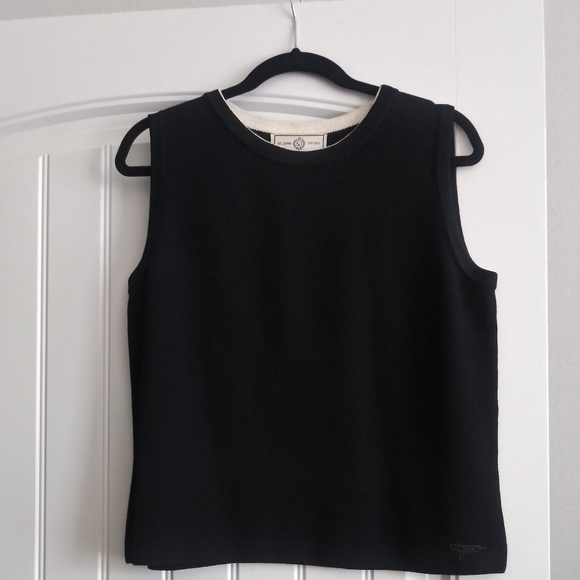 St. John Sport Black 2-Pc Cardigan and Tank Set Pristine - Picture 7 of 7